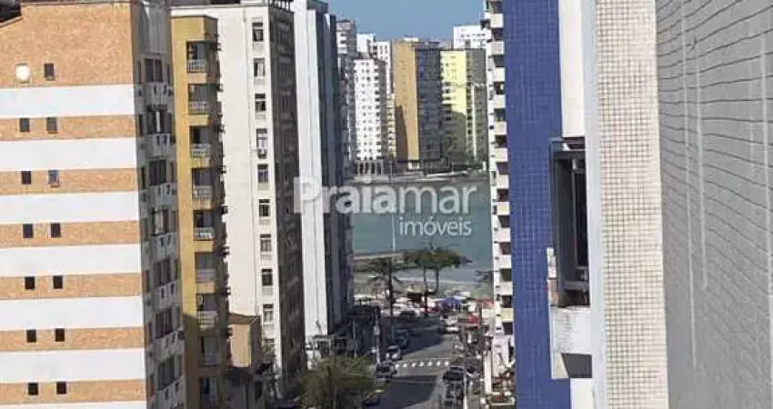 Sala living | dividido para 01 dorm | 38m² | 01 vaga de garagem | gonzaguinha - são vicente.