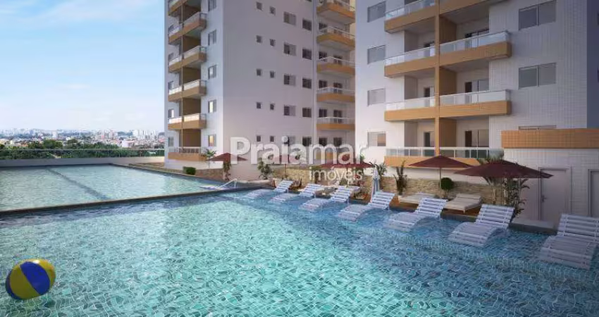 Apartamento 02 dormitórios | 01 suíte | sacada | 01 vaga | boqueirão | praia grande |sp.
