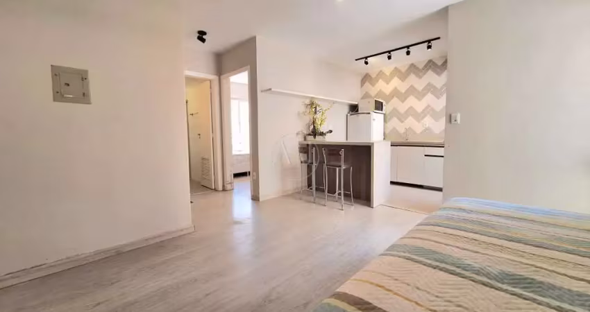 Oferta exclusiva!! de r$ 280mil por r$ 250mil.  ótimo apartamento de 1 dormitório, semimobiliado ao lado das praças andré forster e encol. bem distribuido com bastante luz natural e ventilação cruzada