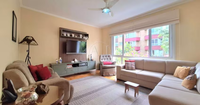 APARTAMENTO COM 3 DORMITÓRIOS, 94,56M² PRIVATIVOS, FRENTE, SEMIMOBILIADO, REFORMADO, SOL LESTE/NORTE E 1 VAGA DE GARAGEM.