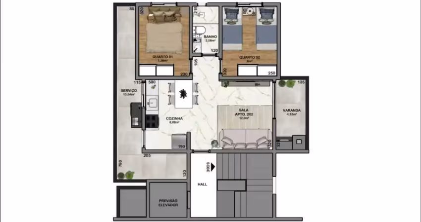 Apartamento com 3 quartos à venda na Rua Augusto Franco, São João Batista, Belo Horizonte