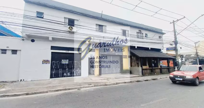 Ótimo salão comercial no centro da vila galvão  com 85 metros quadrados, 02 banheiros, ótimo para sa