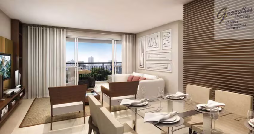 Apto mobiliado e decorado de 86m² no cidade maia, 2 suítes, 2 vagas r$1.039.990,00