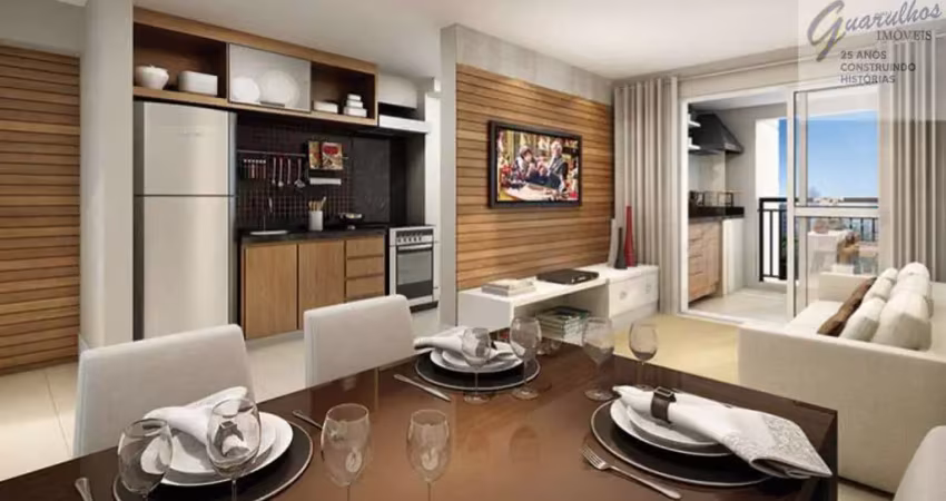 Apto mobiliado e decorado no cidade maia, 68m², 2 dorms, 1 suíte, 1 vaga r$829.990,00