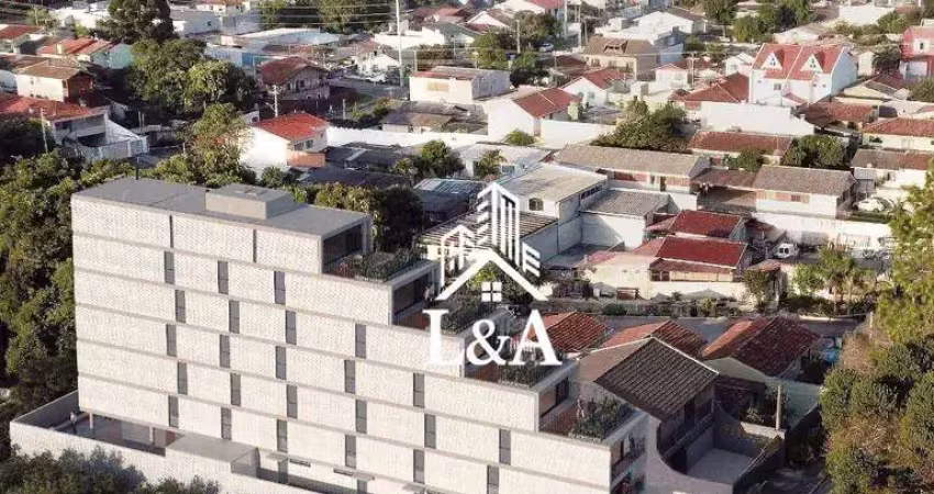 Apartamento com varanda de 1 dormitório à venda, 31 m² por r$ 355.680 - portão - curitiba/pr