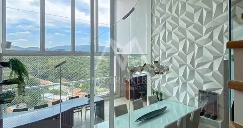 Apartamento à venda em jundiaí-sp: 4 quartos, 4 suítes, 3 salas, 6 banheiros, 5 vagas e 345m² no jardim das samambaias