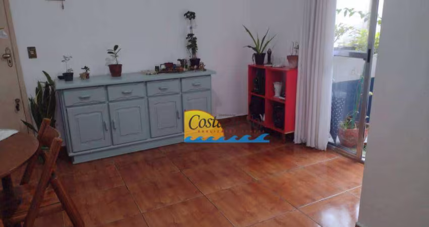Apartamento com 1 dormitório à venda, 55 m² por R$ 110.000,00 - Samaritá - São Vicente/SP