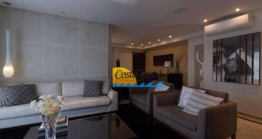 Apartamento com 4 dormitórios à venda, 266 m² por R$ 3.750.000,00 - Canto do Forte - Praia Grande/SP