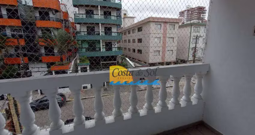Apartamento com 1 dormitório à venda, 73 m² por r$ 270.000,00 - vila guilhermina - praia grande/sp