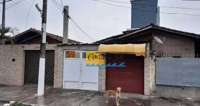 Casa com 3 dormitórios à venda, 121 m² por r$ 550.000,00 - vila guilhermina - praia grande/sp