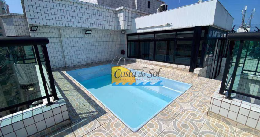 Cobertura com 3 dormitórios à venda, 194 m² por R$ 1.500.000,00 - Canto do Forte - Praia Grande/SP