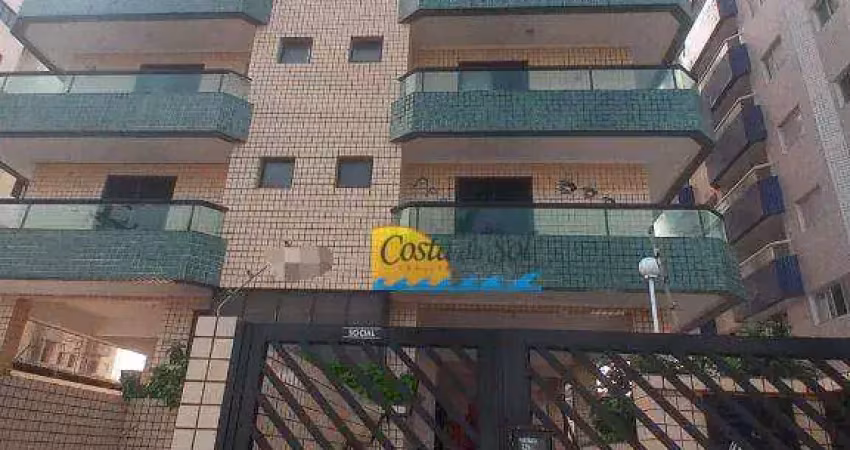 Apartamento com 1 dormitório à venda, 62 m² por r$ 300.000,00 - jardim imperador - praia grande/sp