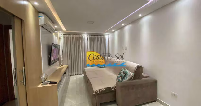 Apartamento com 3 dormitórios à venda, 120 m² por r$ 970.000,00 - canto do forte - praia grande/sp