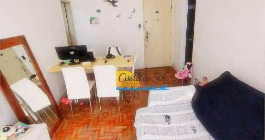 Apartamento com 1 dormitório à venda, 60 m² por R$ 197.000,00 - Itararé - São Vicente/SP