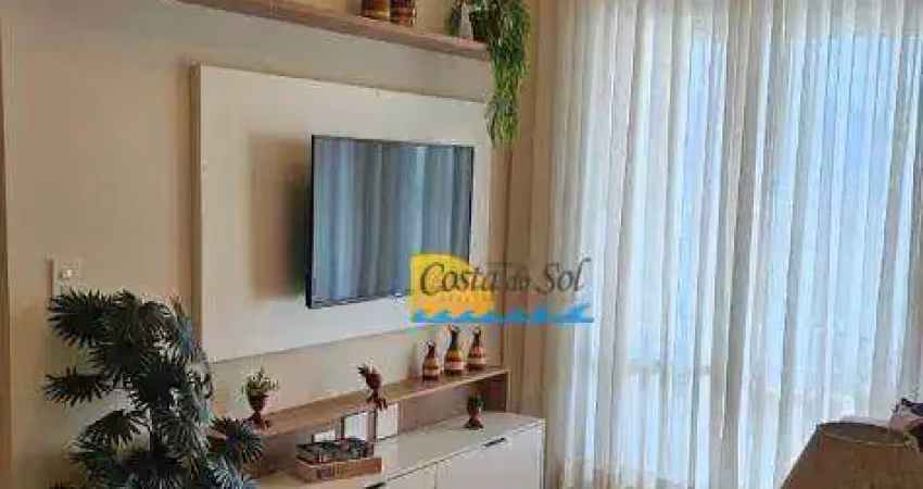 Apartamento com 1 dormitório para alugar, 56 m² por R$ 3.900,00/mês - Aviação - Praia Grande/SP