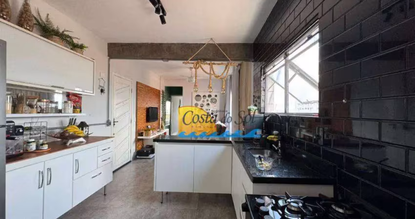 Apartamento com 1 dormitório à venda, 48 m² por r$ 270.000,00 - vila guilhermina - praia grande/sp