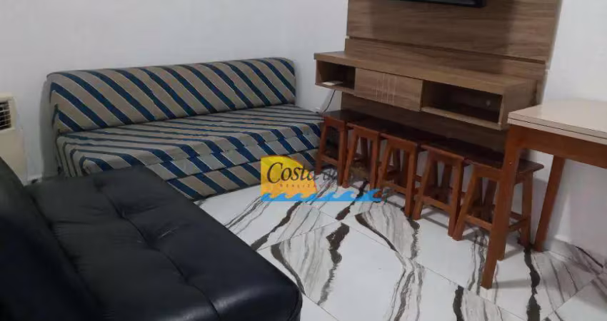 Apartamento com 1 dormitório à venda, 42 m² por r$ 235.000,00 - vila guilhermina - praia grande/sp