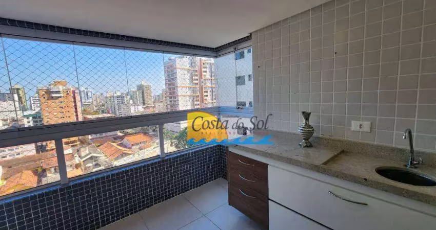 Apartamento com 2 dormitórios à venda, 70 m² por r$ 540.000,00 - guilhermina - praia grande/sp