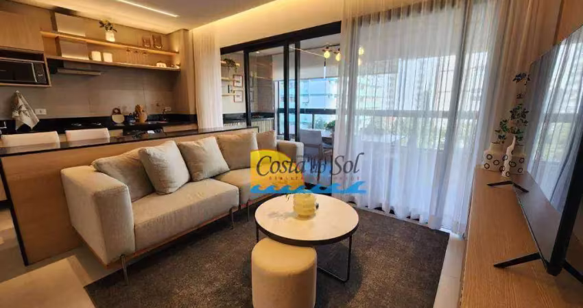 Apartamento com 2 dormitórios à venda, 75 m² por r$ 986.420,00 - josé menino - santos/sp