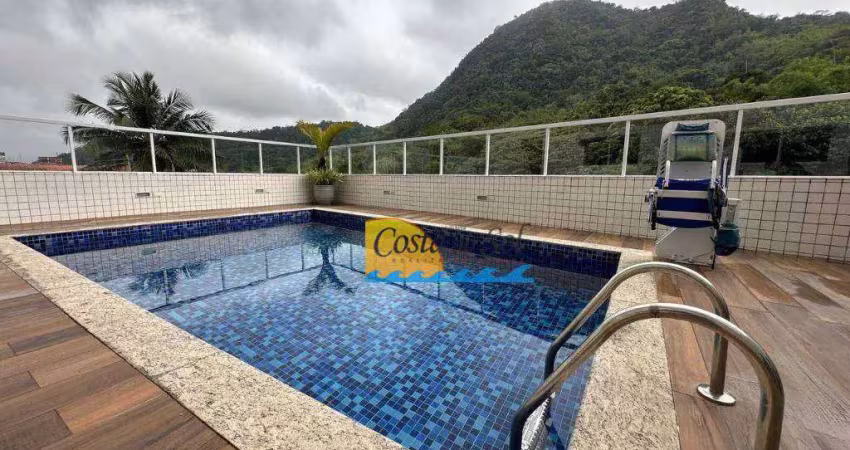 Apartamento com 2 dormitórios para alugar, 65 m² por r$ 3.200,00/mês - canto do forte - praia grande/sp