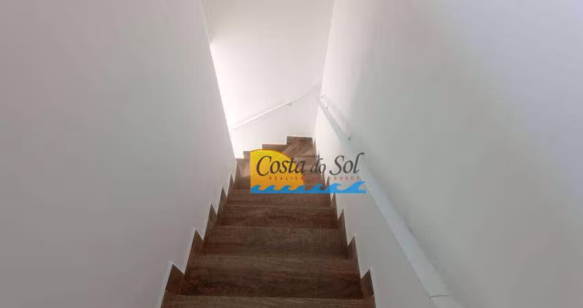Casa de condomínio com churrasqueira com 2 dormitórios à venda, 49 m² por R$ 270.000 - Jardim Samambaia - Praia Grande/SP