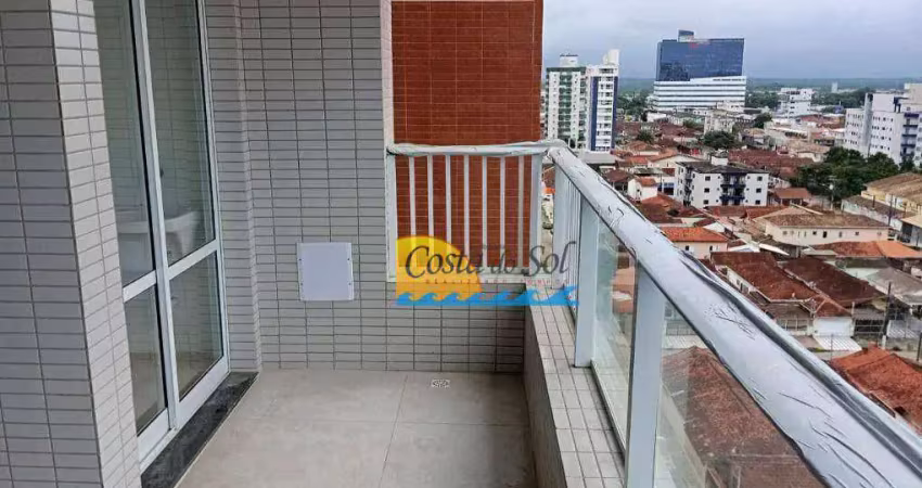 Apartamento com 2 dormitórios à venda, 67 m² por r$ 570.000 - guilhermina - praia grande/sp