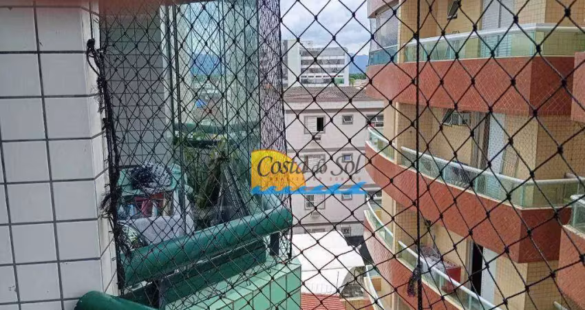 Apartamento com 2 dormitórios à venda, 98 m² por r$ 410.000 - boqueirão - praia grande/sp