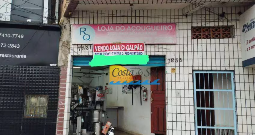 Galpão à venda, 209 m² por r$ 900.000 - cidade ocian - praia grande/sp