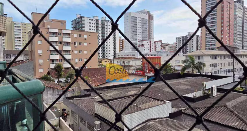 Apartamento com 3 dormitórios para alugar, 115 m² por r$ 3.500,00/mês - canto do forte - praia grande/sp
