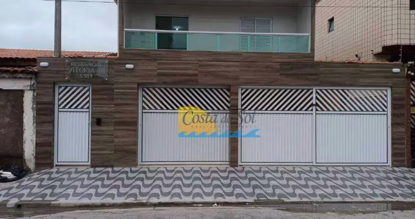 Casa com 2 dormitórios à venda - vila guilhermina - praia grande/sp