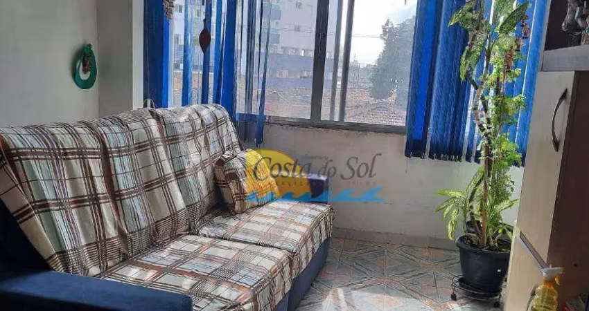 Apartamento com 1 dormitório à venda, 75 m² por r$ 275.600,00 - mirim - praia grande/sp