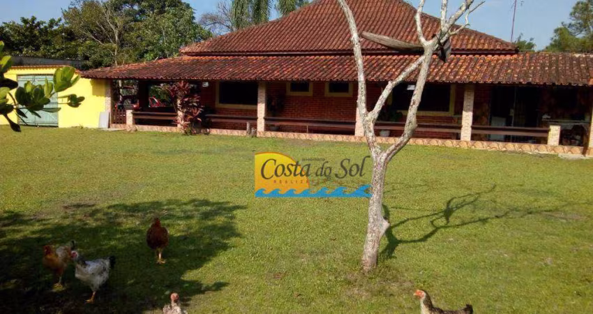 Chácara à venda, 198 m² por R$ 2.500.000,00 - Balneário Itaguaí - Mongaguá/SP