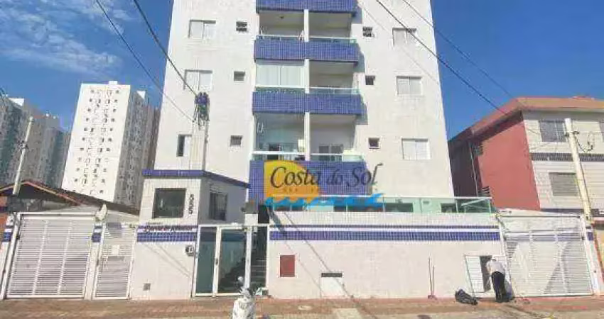 Apartamento com 2 dormitórios para alugar, 50 m² por r$ 1.800,00/mês - vila assunção - praia grande/sp