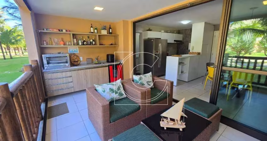 Vg sun cumbuco, apartamento garden, 99m2, nascente total, porteira fechada, cumbuco, caucaia/ce