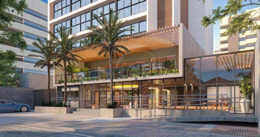 J. Studios Meireles, Studios 25,60m³ e  Apartamentos 36,31m², 1 suíte, Meireles, Fortaleza/CE.