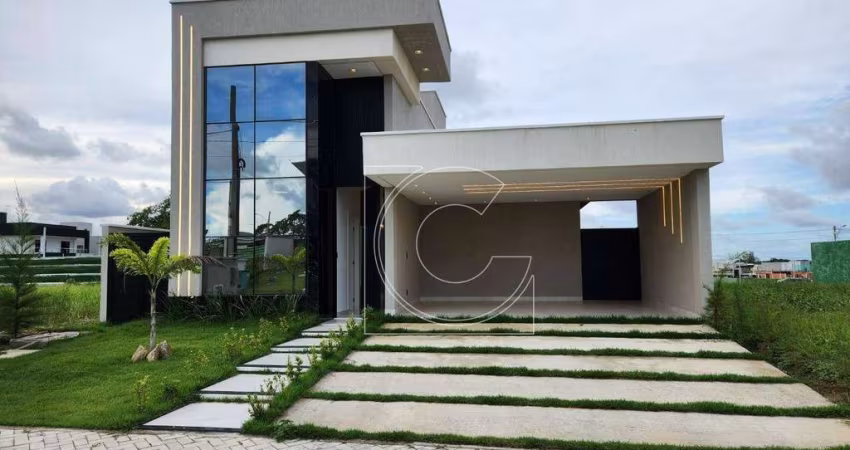 Cidade Alpha Terras, Casa Plana, Alto Padrão, 142,61m², 3 quartos, Cidade Alpha, Eusébio/CE.