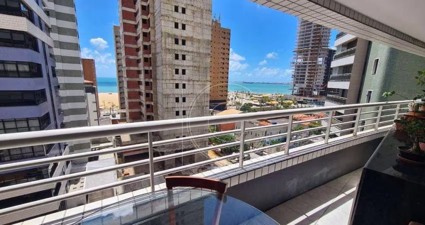 Ed. Marville, Porteira Fechada, 70m², Todo projetado, Vista Mar - Meireles, Fortaleza - Ce