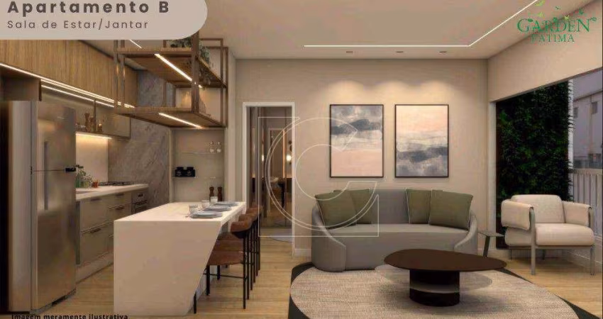 Garden Fátima, Apartamento 59,65m² a 77m², Fátima, Fortaleza/CE