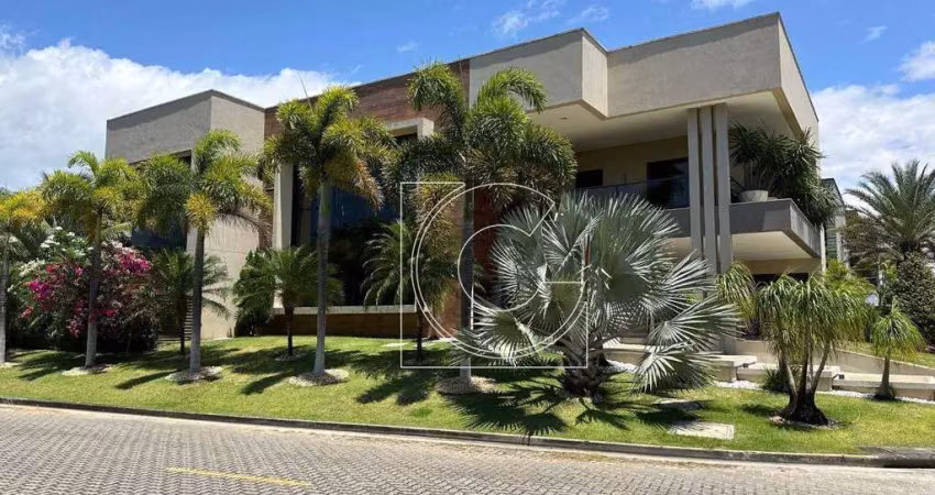Alphaville fortaleza, casa/mansão, 493,41m², 6 suítes, cararu, eusébio/ce