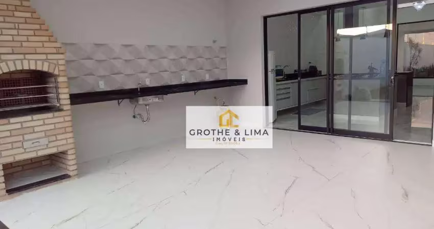 Casa com 3 dormitórios à venda, 220 m² por r$ 1.500.000,00 - condomínio residencial jardins - taubaté/sp