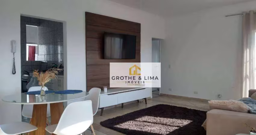 Apartamento com 3 dormitórios, 2 banheiros  à venda, 80 m² por r$ 350.000 - jardim das nações - taubaté/sp