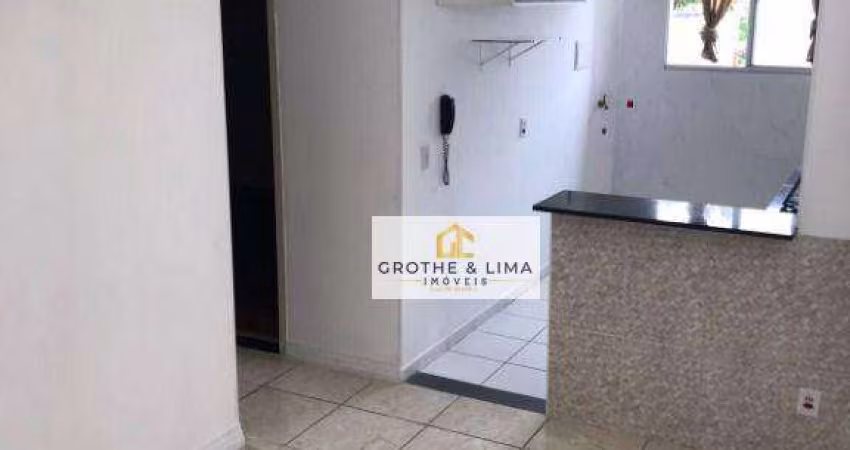 Apartamento com 2 dormitórios para alugar, 50 m² por R$ 1.400,00/mês - Santa Catarina - Taubaté/SP