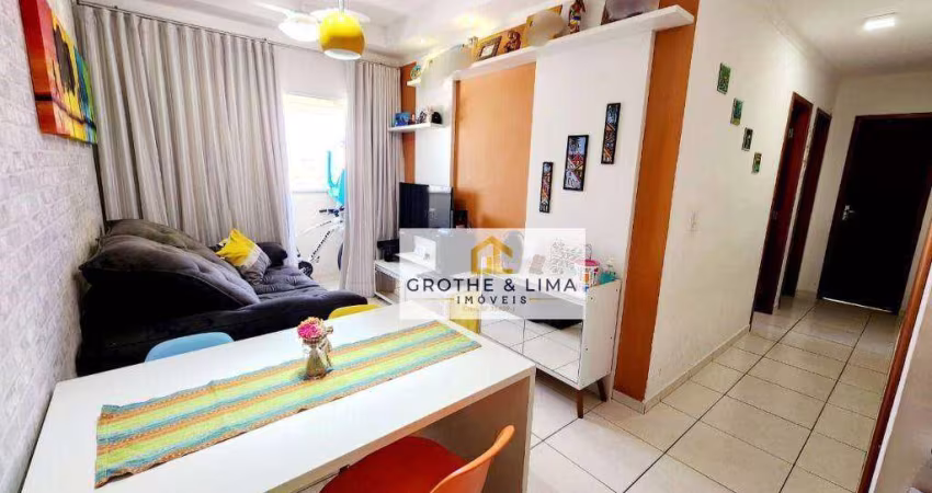 Lindo Apartamento com mobília e sacada com 2 dormitórios à venda, 52 m² por R$ 215.000 - Jardim da Luz - Taubaté/SP