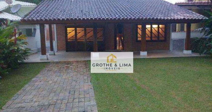 TOR050 - Casa praia, condomínio fechado, 5 dormitórios, 3 suítes, 256m² AC, terreno 360m² local excelente, fácil ac - Park Imperial - Caraguatatuba/SP