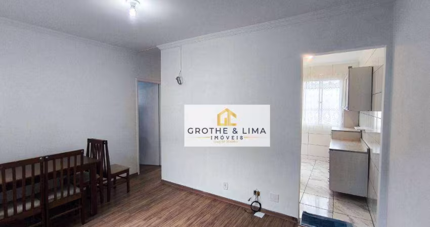Apartamento com 2 dormitórios para alugar, 50 m² por R$ 1.788,18/mês - Bosque dos Eucaliptos - São José dos Campos/SP