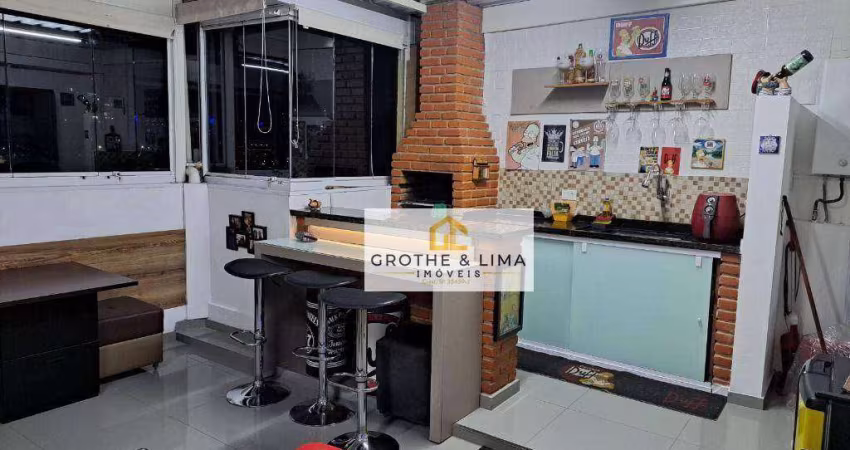 Apto Cobertura á venda 2 dorm, suíte, AC: 120m² local excelente perto de comércios, fácil acesso a Dutra e centro - Vila Nair - São José dos Campos/SP