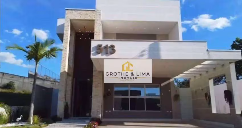 Sobrado top espetacular á venda - 4 suítes, ac: 368m² - at: 355m² local excelente, fácil acesso a taubaté e tremembé - bairro dos guedes - tremembé/sp