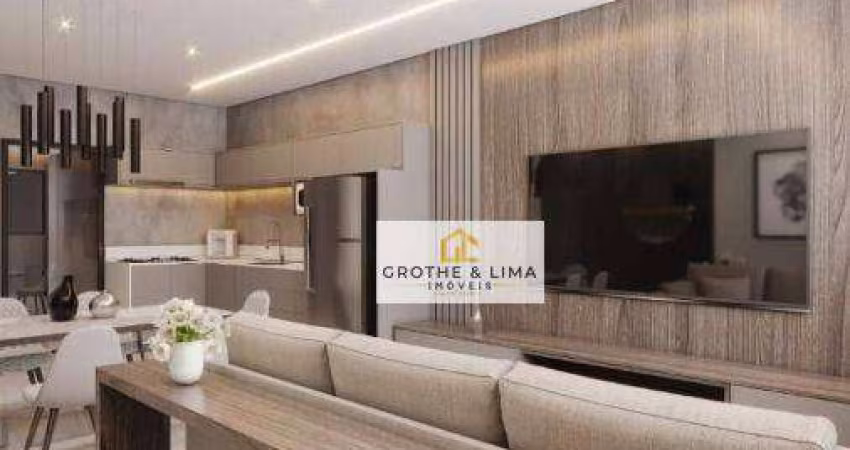 Casa em construção com 3 dormitórios, 1 suíte à venda, 82 m² - Jardim Pitangueiras - Caçapava/SP