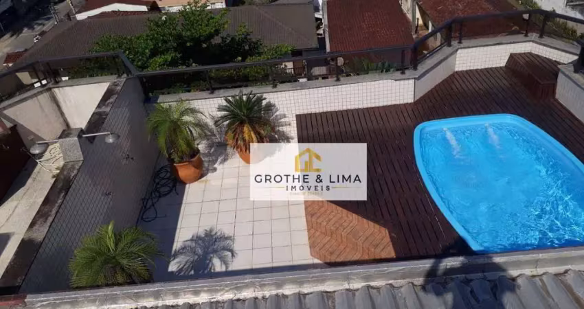Linda cobertura duplex! com 4 dormitórios, sendo 1 suíte,  à venda, 180 m² por r$ 1.200.000 - centro - ubatuba/sp