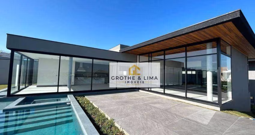 Sobrado com 4 dormitórios à venda, 600 m² por r$ 6.450.000,00 - condomínio reserva do paratehy - são josé dos campos/sp